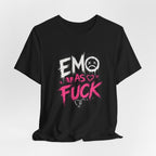 Emo As Fuck T-Shirt | Alternative Emo Graphic Tee | Goth & Scene Aesthetic Shirt | Unisex Softstyle Tee (18 Colors) - Anything AF