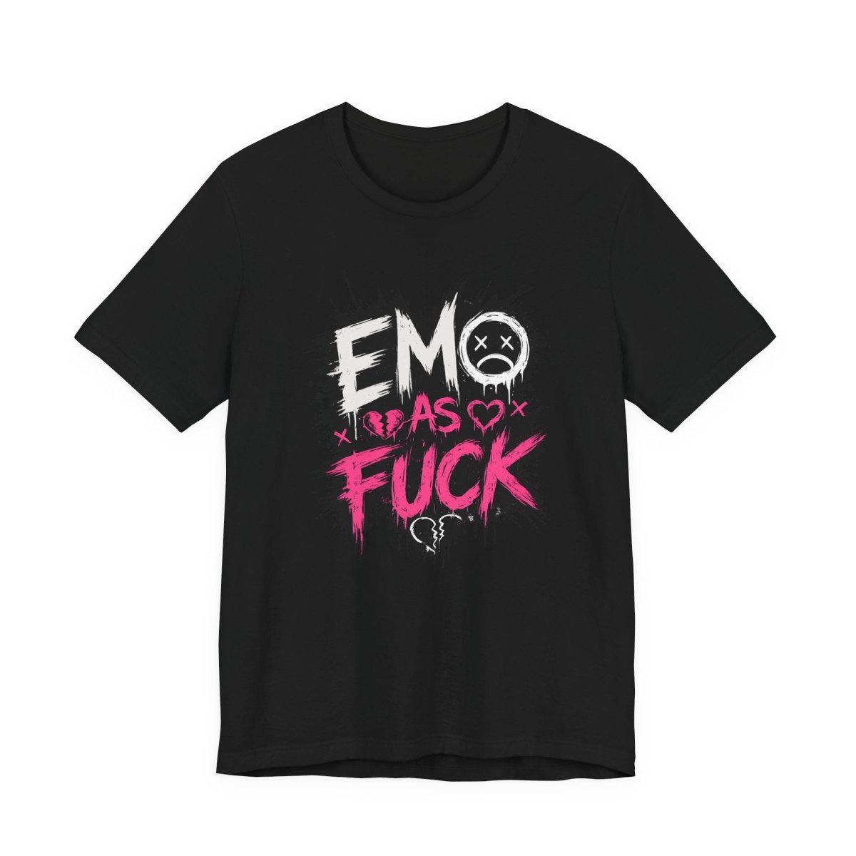 Emo As Fuck T-Shirt | Alternative Emo Graphic Tee | Goth & Scene Aesthetic Shirt | Unisex Softstyle Tee (18 Colors) - Anything AF