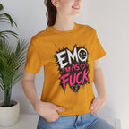 Emo As Fuck T-Shirt | Alternative Emo Graphic Tee | Goth & Scene Aesthetic Shirt | Unisex Softstyle Tee (18 Colors) - Anything AF