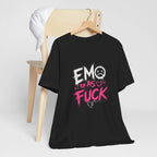Emo As Fuck T-Shirt | Alternative Emo Graphic Tee | Goth & Scene Aesthetic Shirt | Unisex Softstyle Tee (18 Colors) - Anything AF