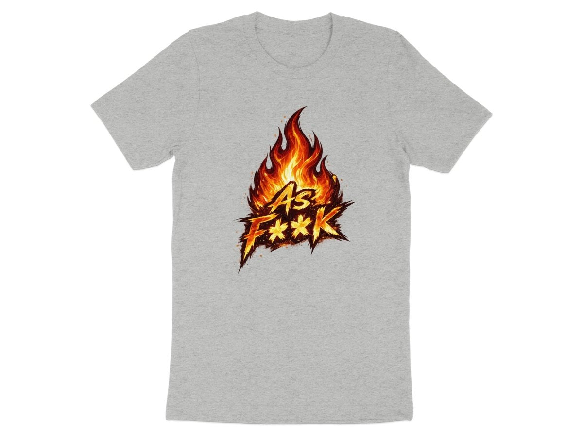 Fire As F**K Emoji T-Shirt | Flaming Graphic Tee - Anything AF