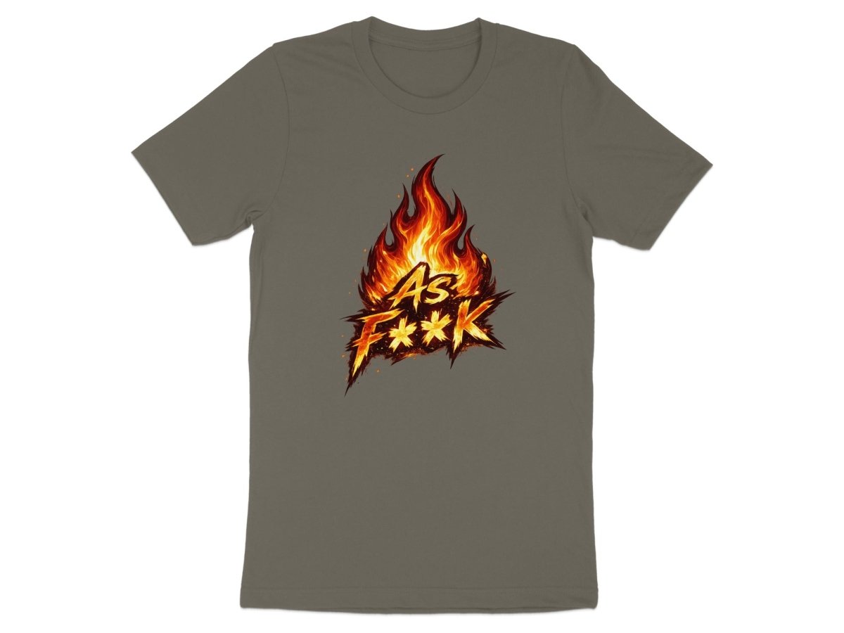 Fire As F**K Emoji T-Shirt | Flaming Graphic Tee - Anything AF