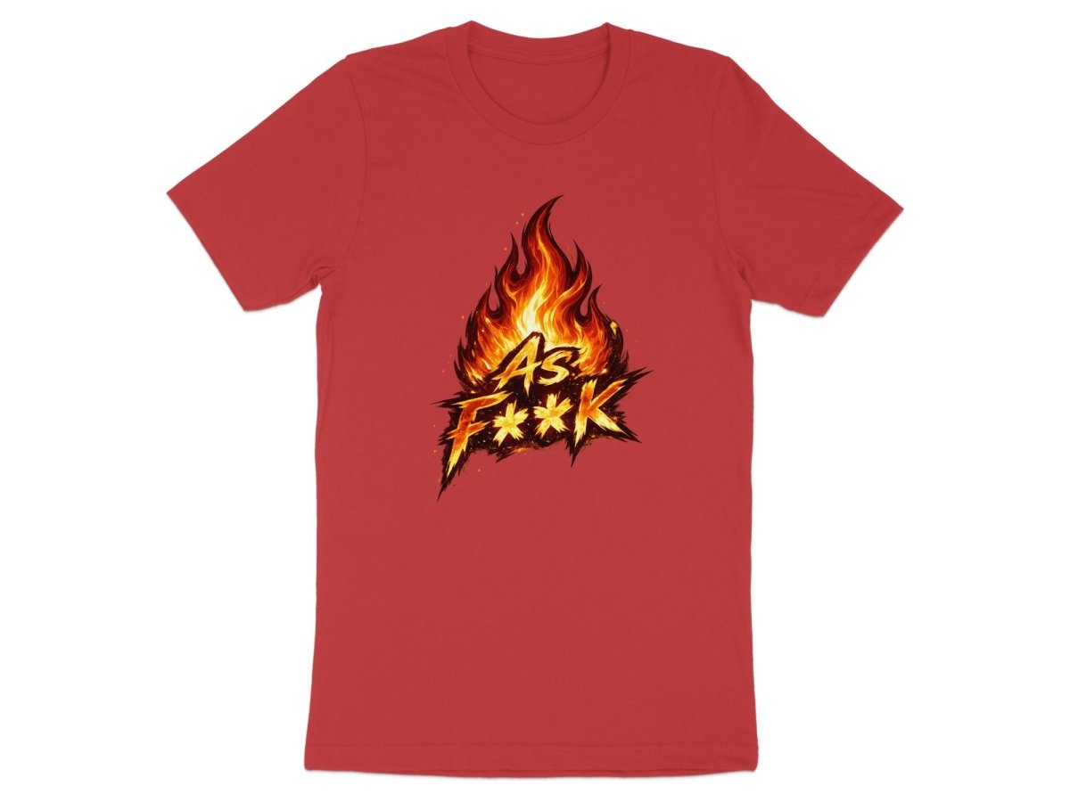 Fire As F**K Emoji T-Shirt | Flaming Graphic Tee - Anything AF