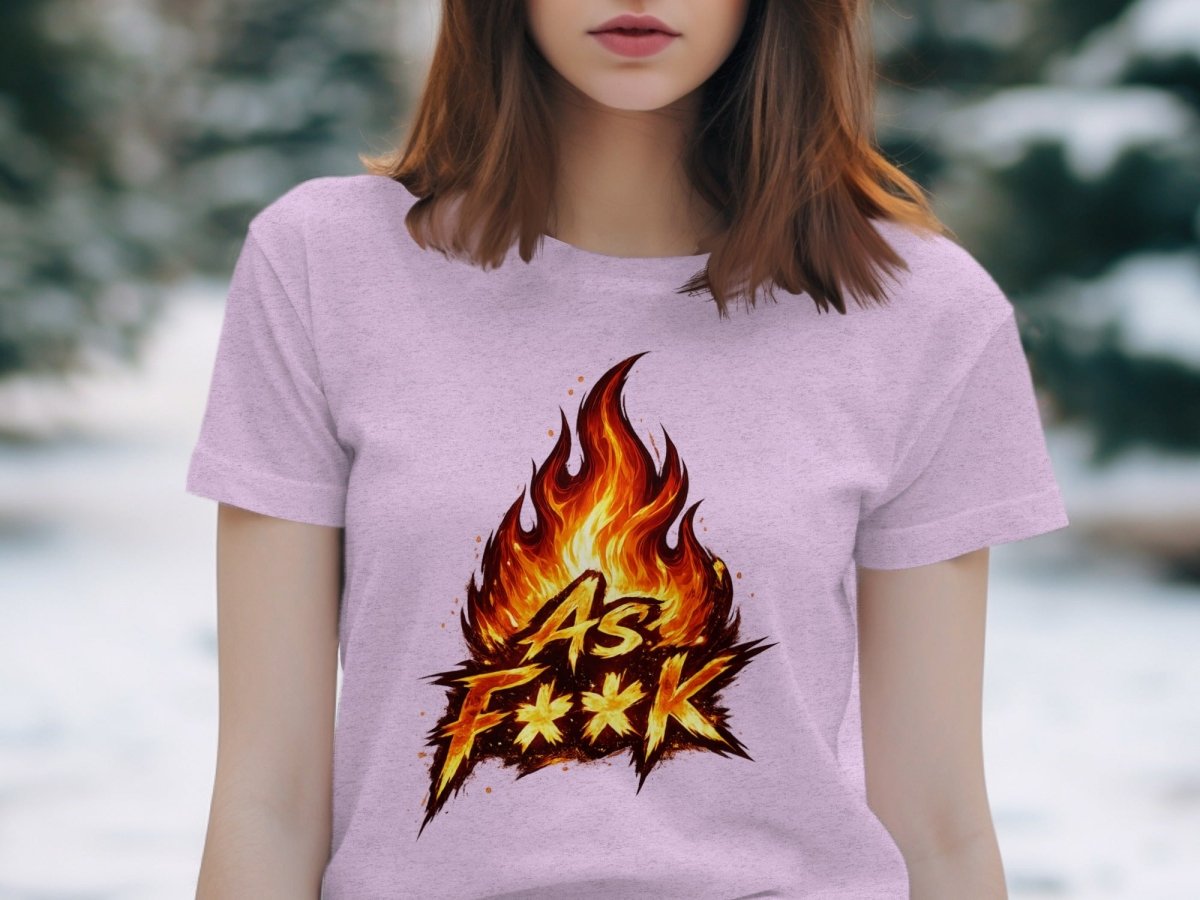 Fire As F**K Emoji T-Shirt | Flaming Graphic Tee - Anything AF