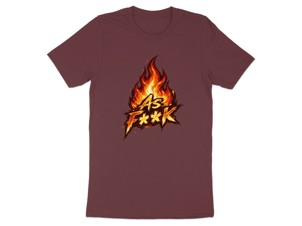 Fire As F**K Emoji T-Shirt | Flaming Graphic Tee - Anything AF