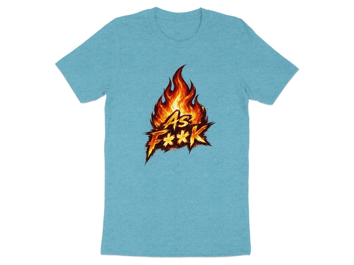 Fire As F**K Emoji T-Shirt | Flaming Graphic Tee - Anything AF