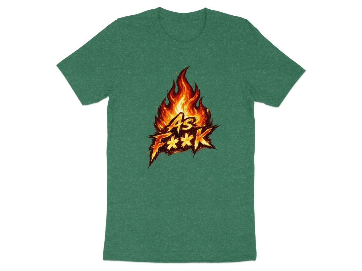 Fire As F**K Emoji T-Shirt | Flaming Graphic Tee - Anything AF
