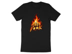 Fire As F**K Emoji T-Shirt | Flaming Graphic Tee - Anything AF