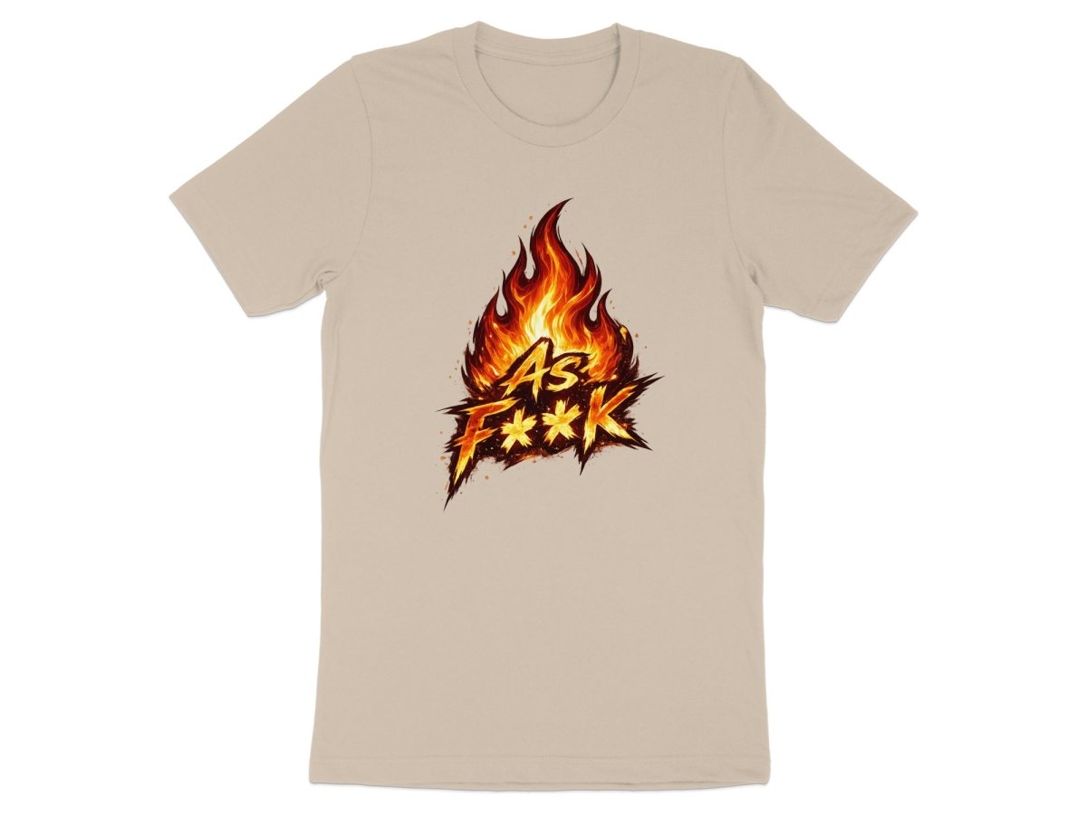 Fire As F**K Emoji T-Shirt | Flaming Graphic Tee - Anything AF
