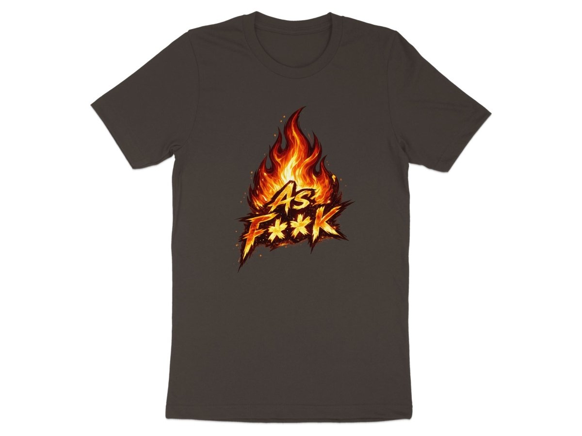 Fire As F**K Emoji T-Shirt | Flaming Graphic Tee - Anything AF