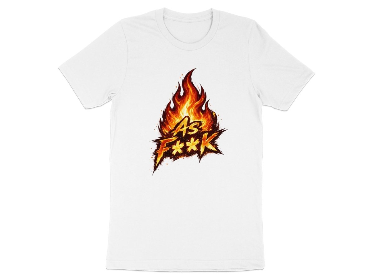 Fire As F**K Emoji T-Shirt | Flaming Graphic Tee - Anything AF