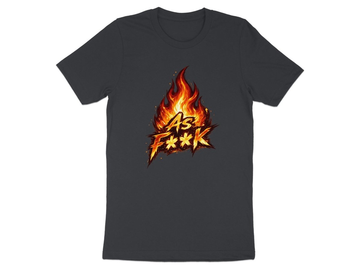 Fire As F**K Emoji T-Shirt | Flaming Graphic Tee - Anything AF