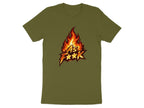 Fire As F**K Emoji T-Shirt | Flaming Graphic Tee - Anything AF