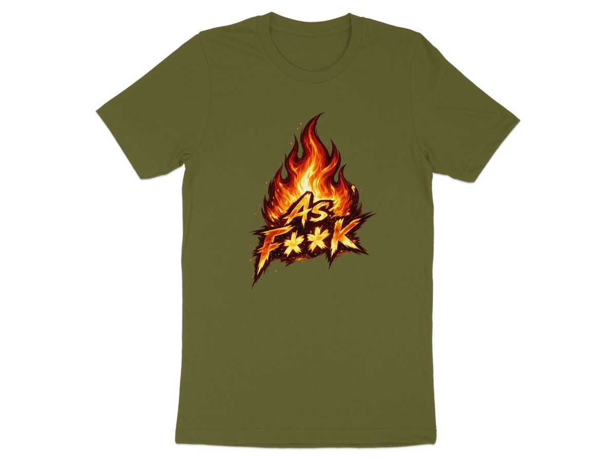 Fire As F**K Emoji T-Shirt | Flaming Graphic Tee - Anything AF