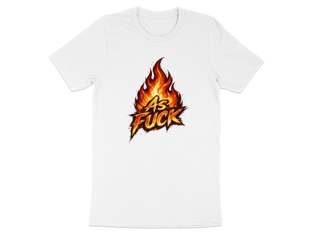 Fire As Fuck Emoji T-Shirt | Flaming NSFW Graphic Tee - Anything AF