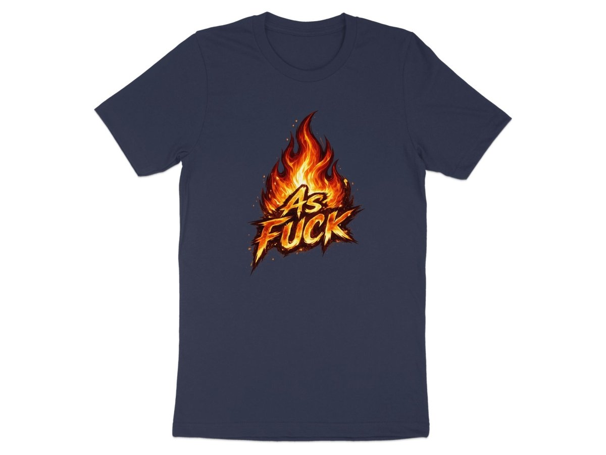 Fire As Fuck Emoji T-Shirt | Flaming NSFW Graphic Tee - Anything AF