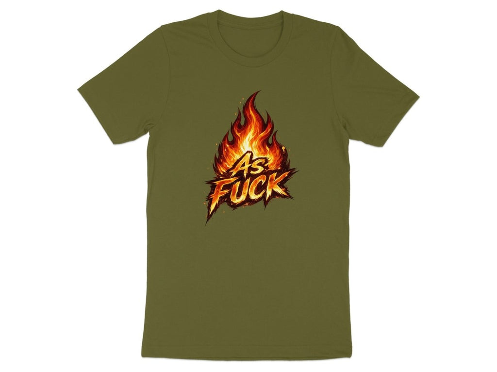 Fire As Fuck Emoji T-Shirt | Flaming NSFW Graphic Tee - Anything AF