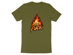 Fire As Fuck Emoji T-Shirt | Flaming NSFW Graphic Tee - Anything AF