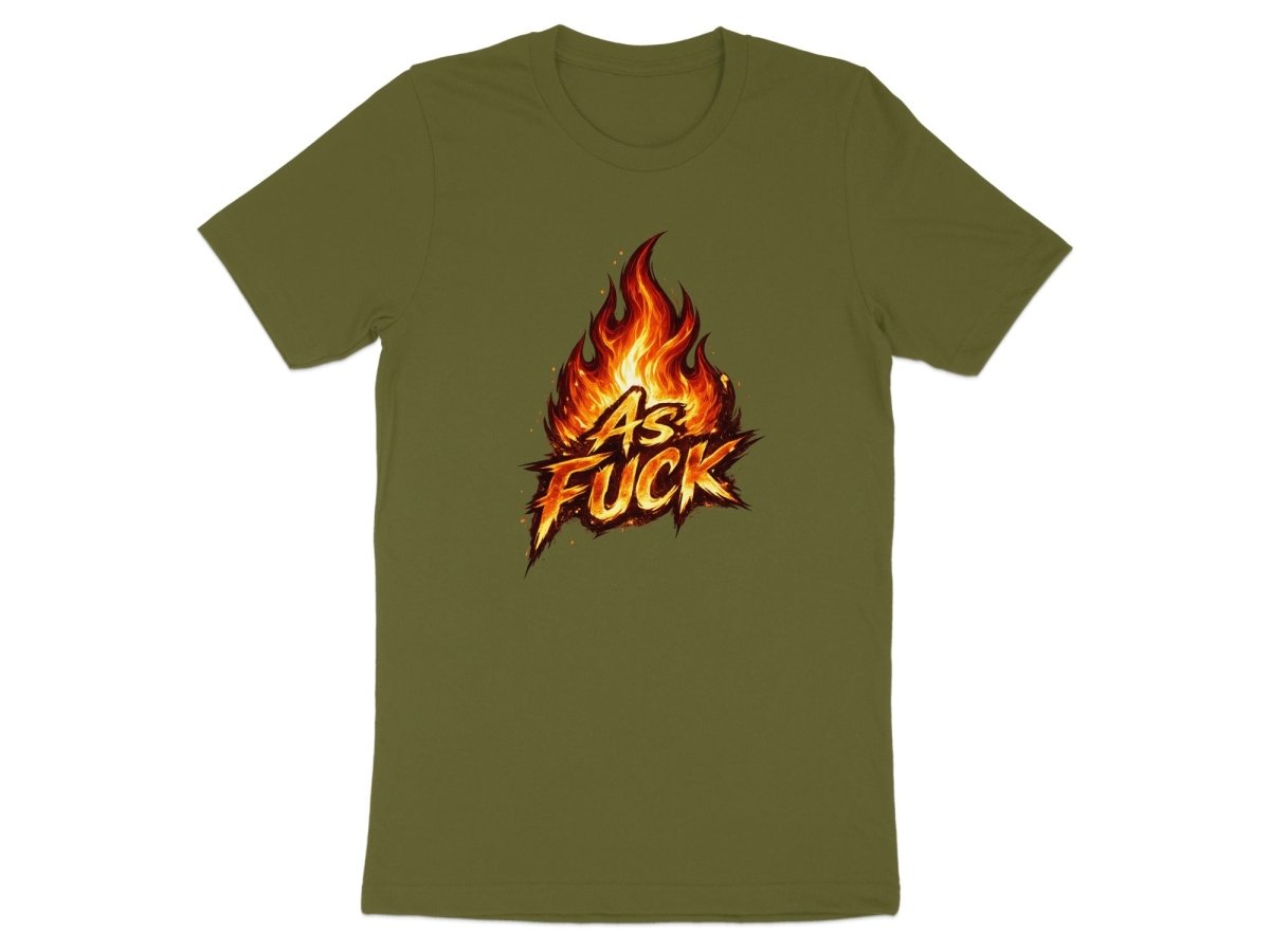 Fire As Fuck Emoji T-Shirt | Flaming NSFW Graphic Tee - Anything AF
