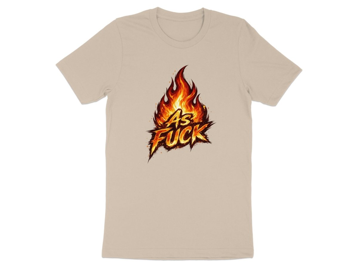 Fire As Fuck Emoji T-Shirt | Flaming NSFW Graphic Tee - Anything AF