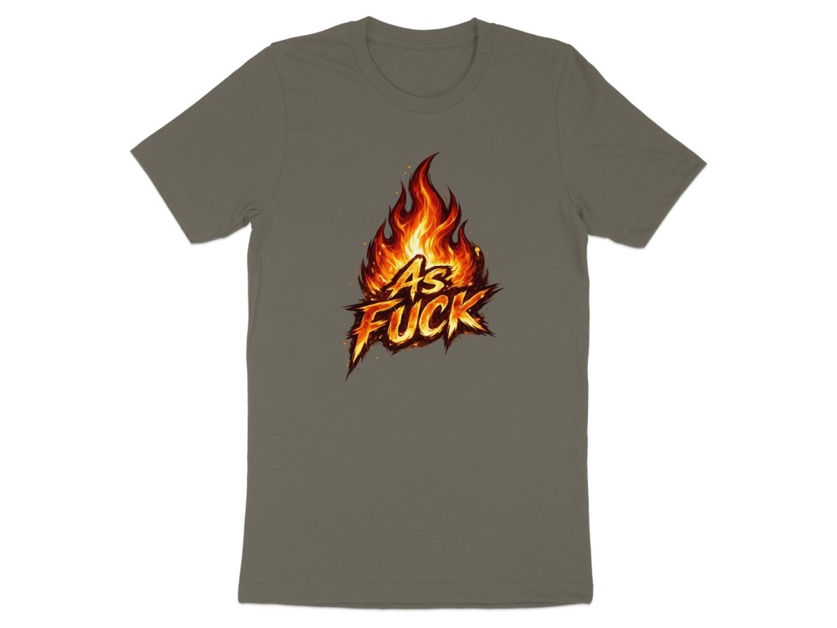 Fire As Fuck Emoji T-Shirt | Flaming NSFW Graphic Tee - Anything AF