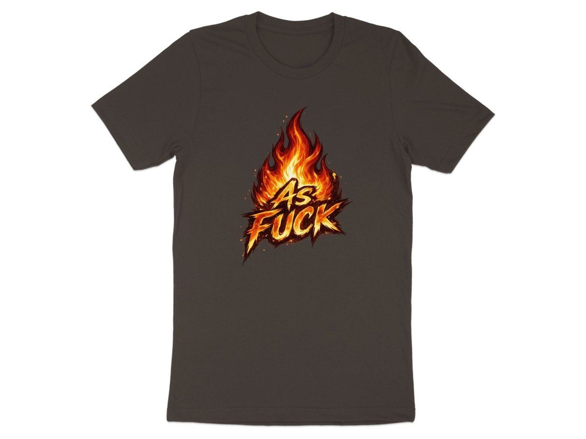 Fire As Fuck Emoji T-Shirt | Flaming NSFW Graphic Tee - Anything AF