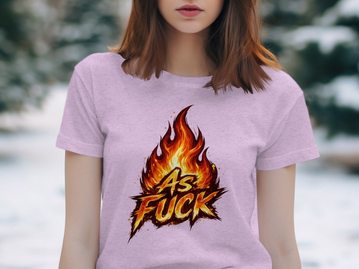 Fire As Fuck Emoji T-Shirt | Flaming NSFW Graphic Tee - Anything AF