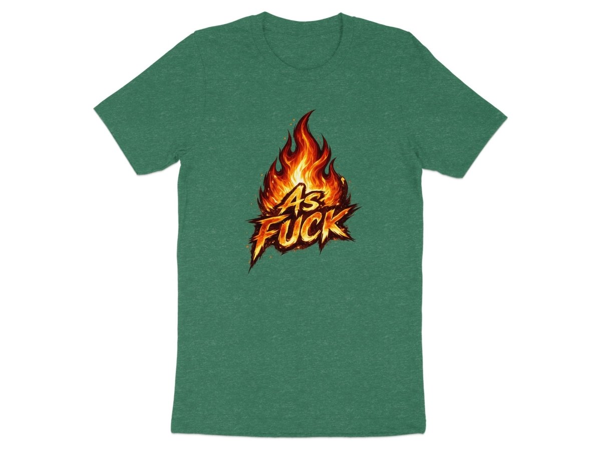 Fire As Fuck Emoji T-Shirt | Flaming NSFW Graphic Tee - Anything AF
