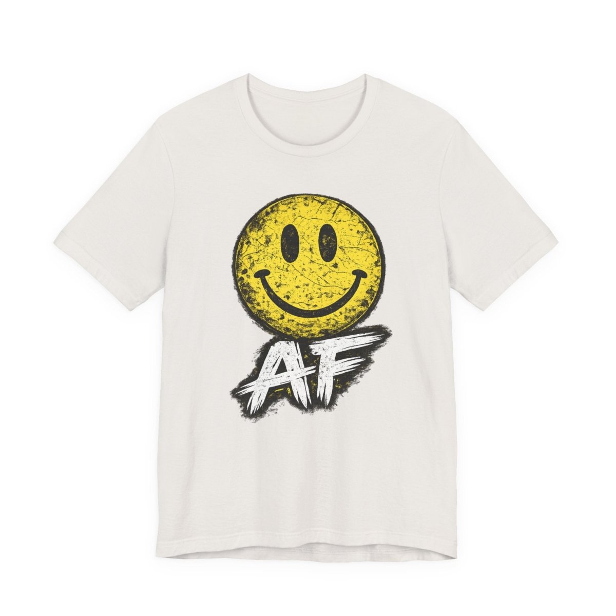 Happy AF T-Shirt | Vintage Smiley Face Graphic Tee - Anything AF