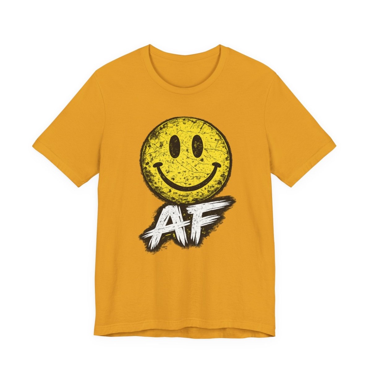 Happy AF T-Shirt | Vintage Smiley Face Graphic Tee - Anything AF