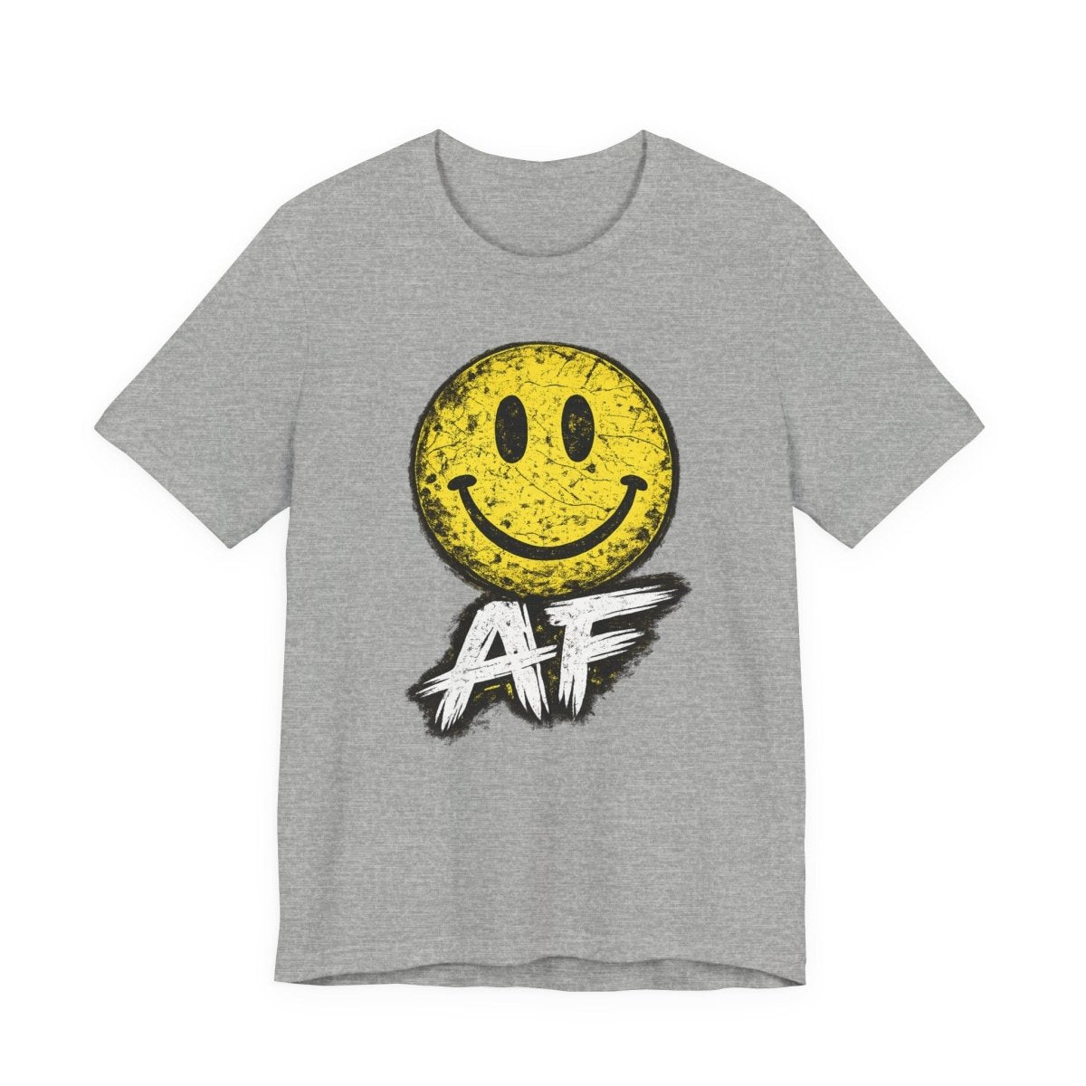 Happy AF T-Shirt | Vintage Smiley Face Graphic Tee - Anything AF