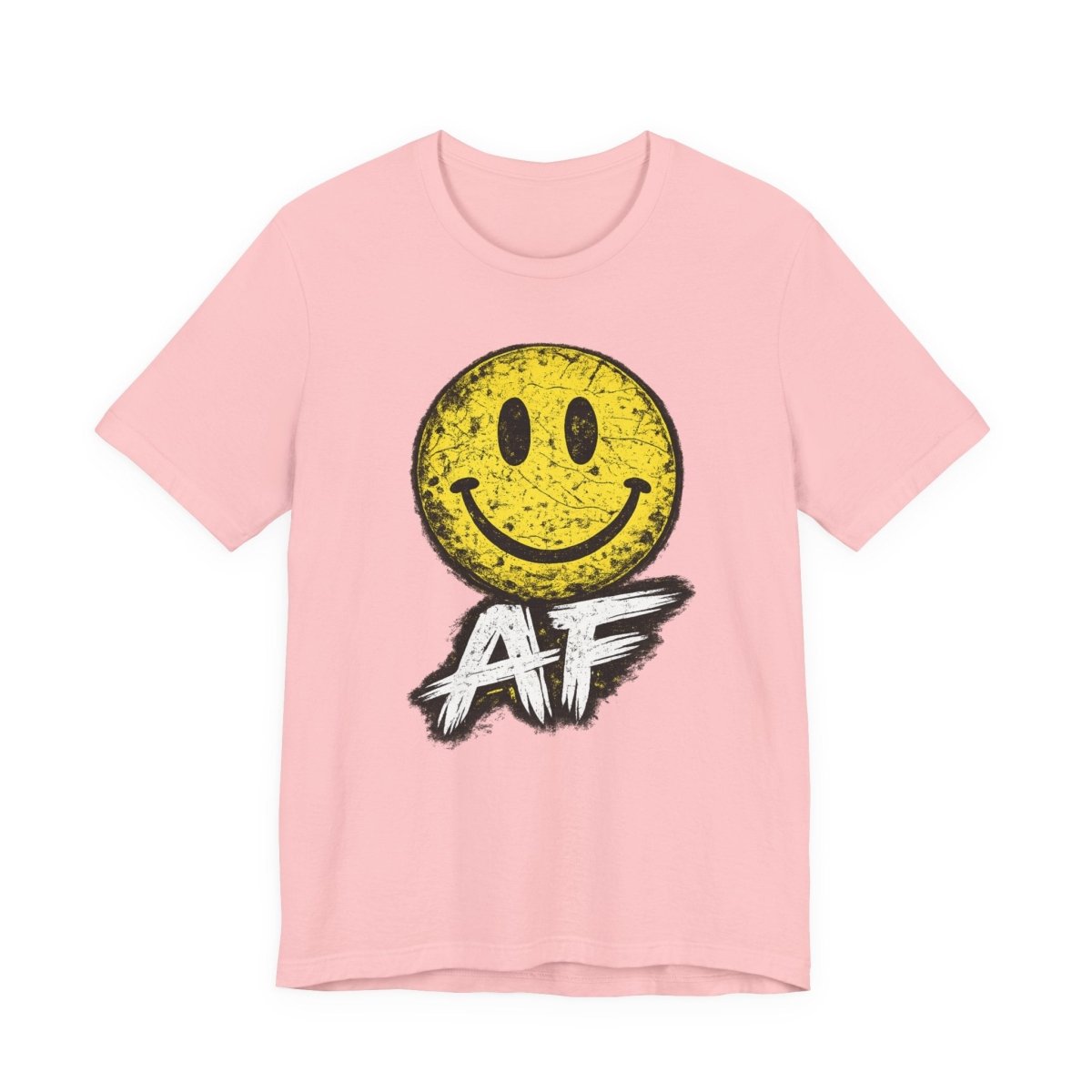 Happy AF T-Shirt | Vintage Smiley Face Graphic Tee - Anything AF