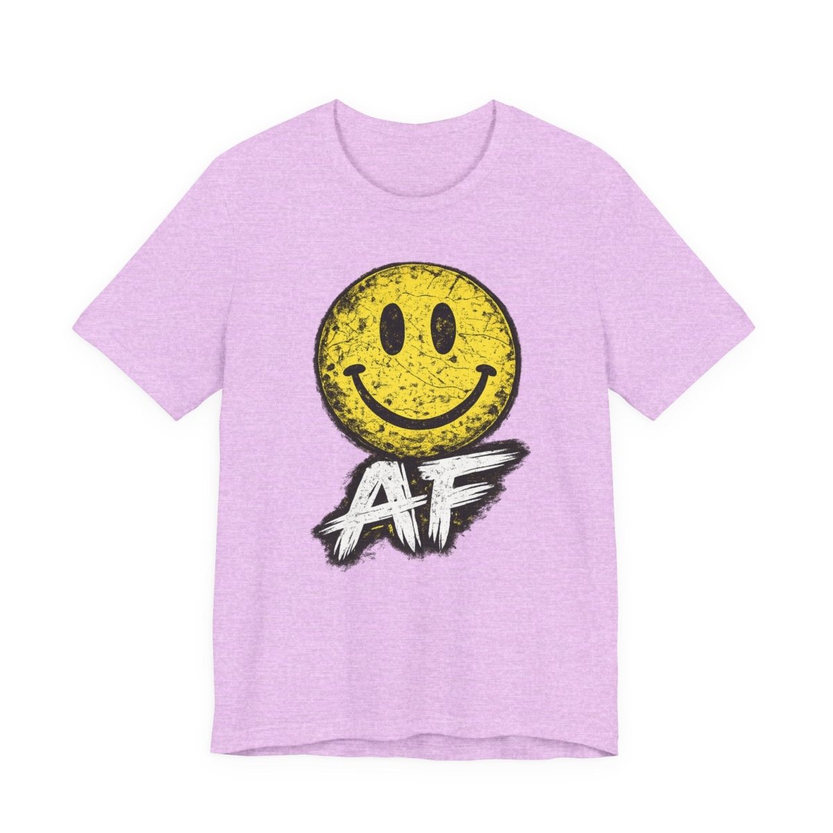 Happy AF T-Shirt | Vintage Smiley Face Graphic Tee - Anything AF