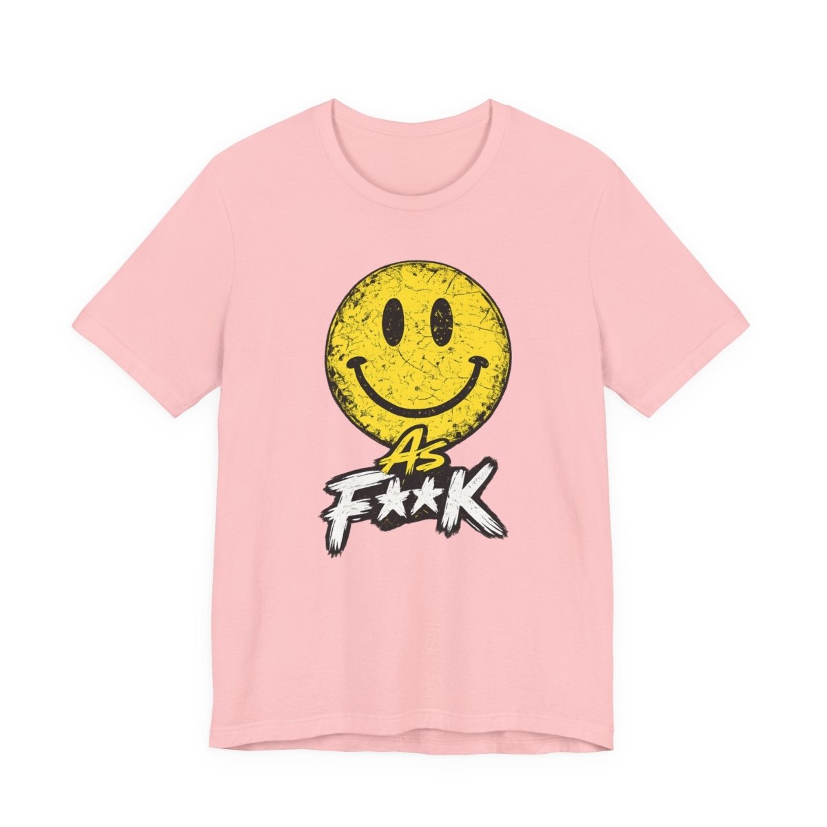 Happy As F**K T-Shirt | Vintage Smiley Face Graphic Tee - Anything AF