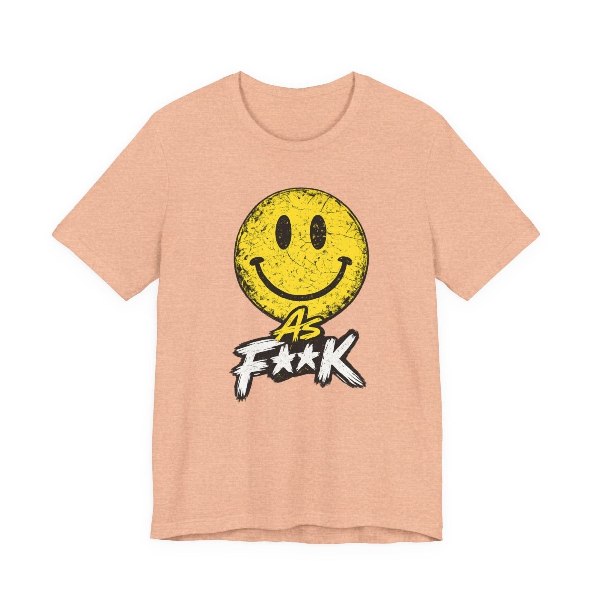 Happy As F**K T-Shirt | Vintage Smiley Face Graphic Tee - Anything AF