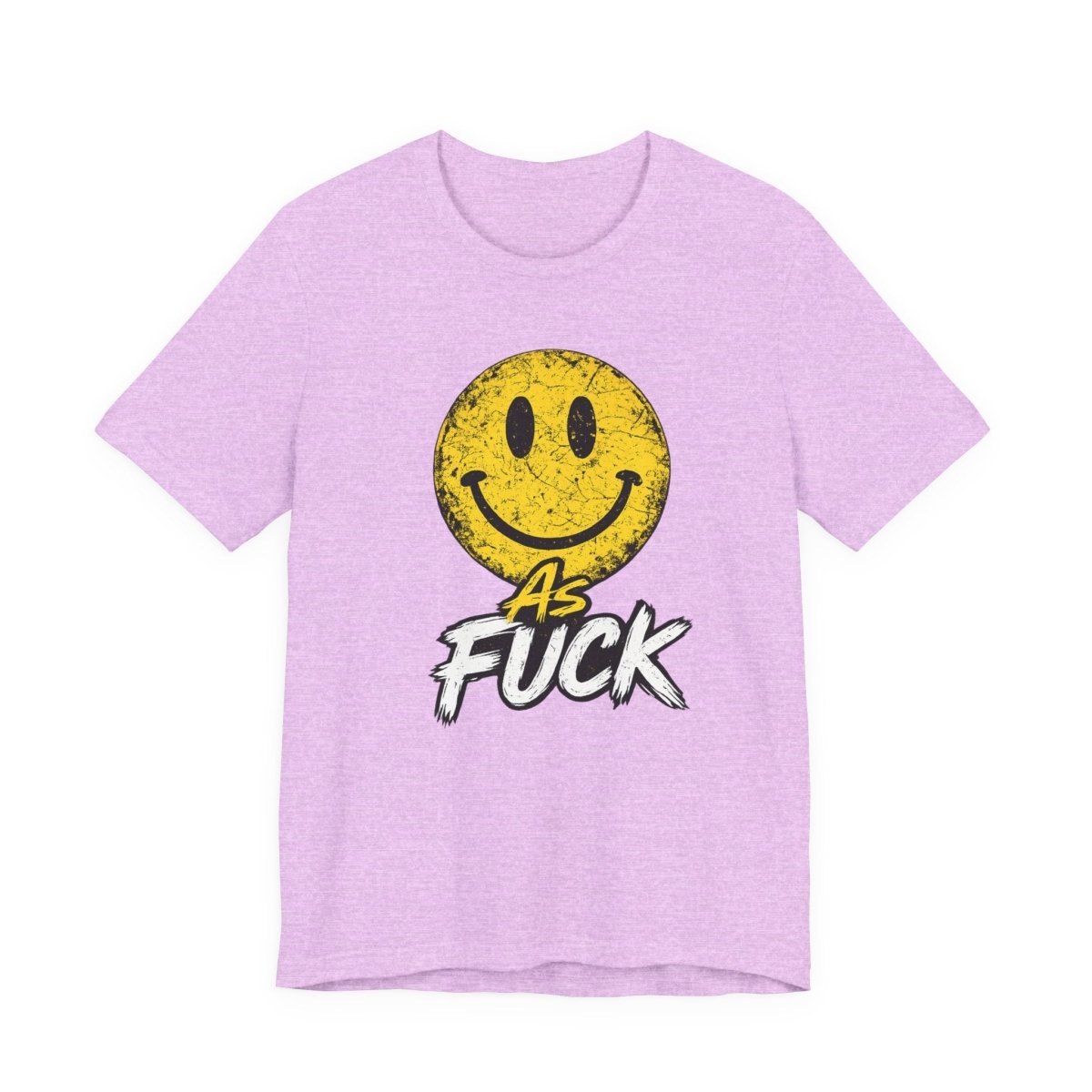 Happy As Fuck T-Shirt | Vintage Smiley Face Graphic Tee - Anything AF