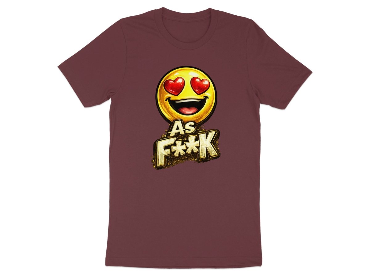Heart Eyes As F**K Emoji T-Shirt | Love Emoji Graphic Tee - Anything AF