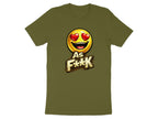 Heart Eyes As F**K Emoji T-Shirt | Love Emoji Graphic Tee - Anything AF