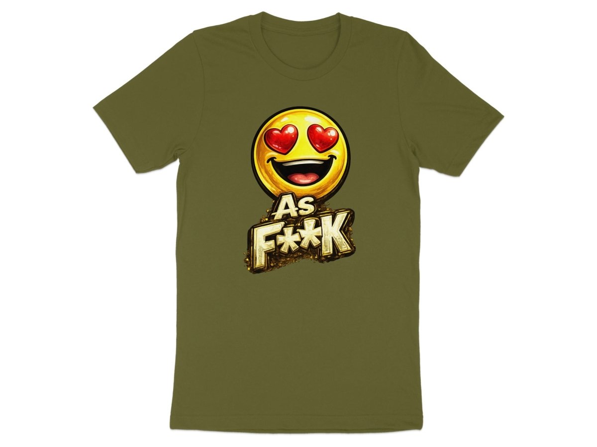 Heart Eyes As F**K Emoji T-Shirt | Love Emoji Graphic Tee - Anything AF