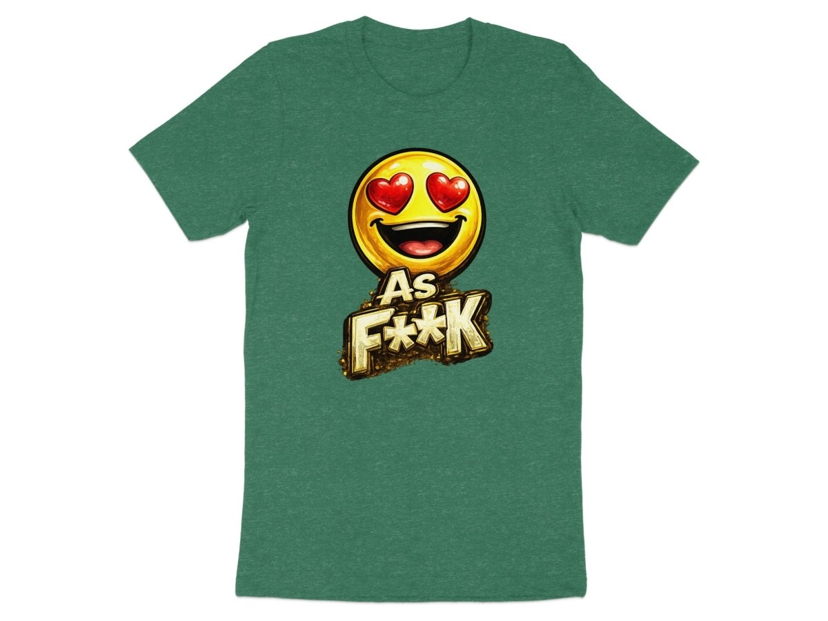Heart Eyes As F**K Emoji T-Shirt | Love Emoji Graphic Tee - Anything AF
