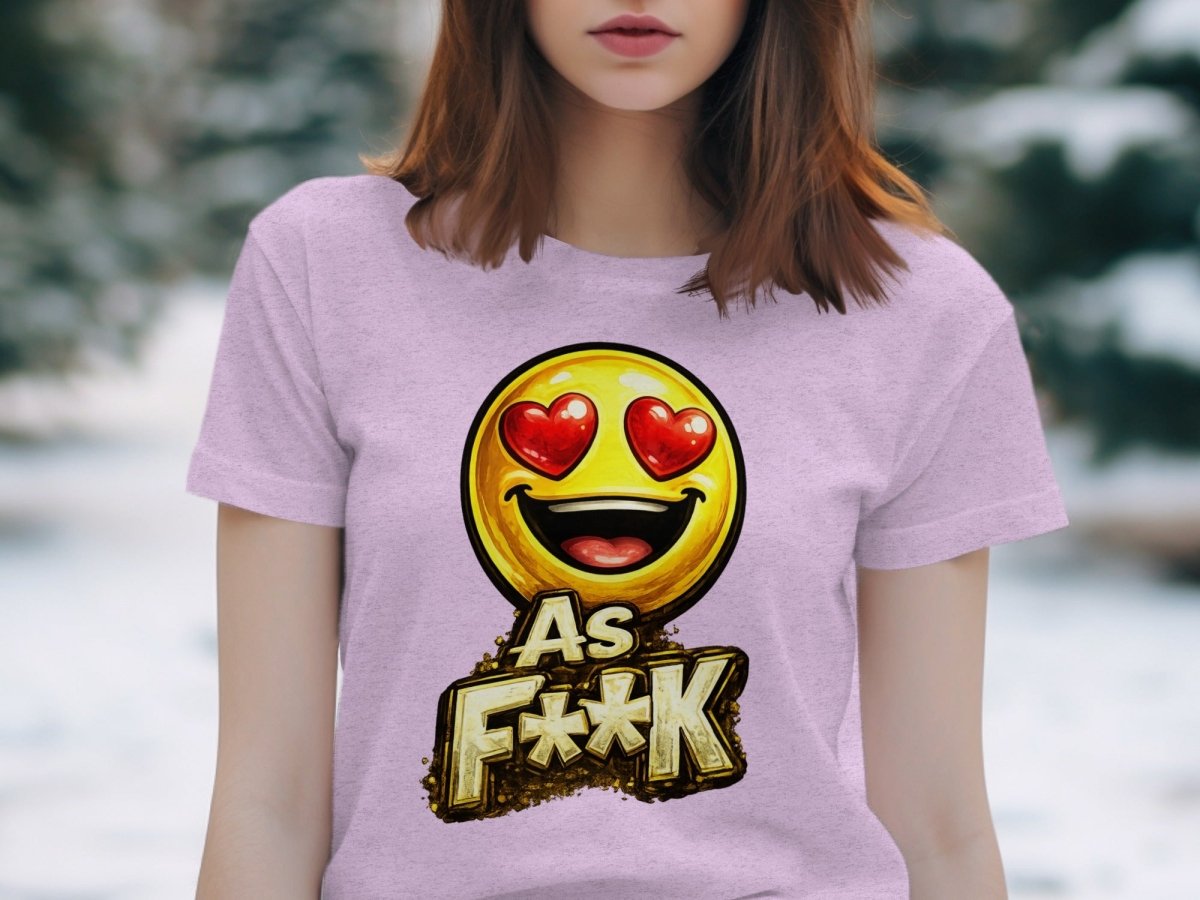 Heart Eyes As F**K Emoji T-Shirt | Love Emoji Graphic Tee - Anything AF