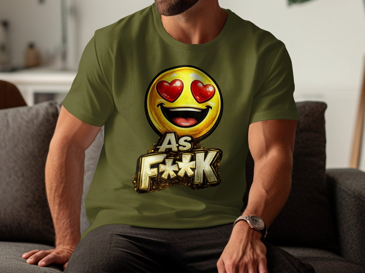 Heart Eyes As F**K Emoji T-Shirt | Love Emoji Graphic Tee - Anything AF