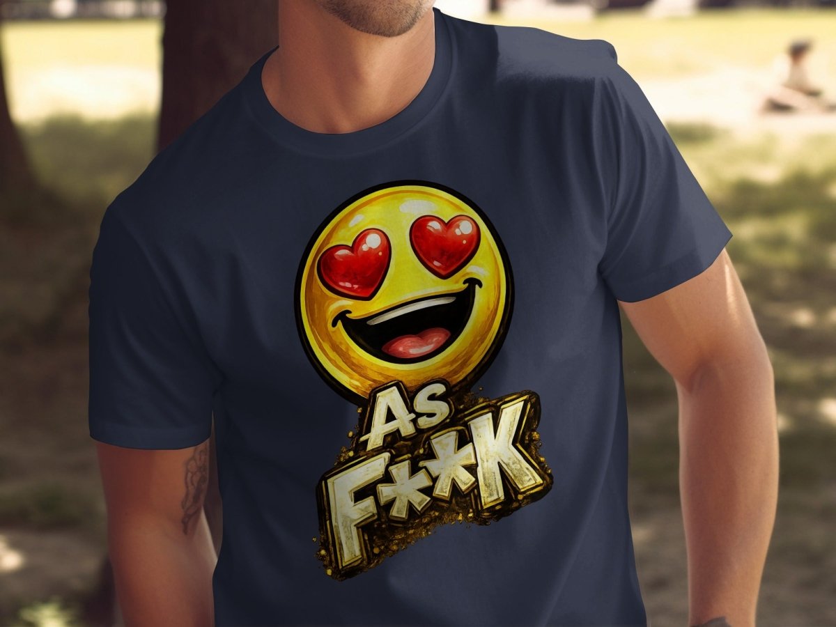 Heart Eyes As F**K Emoji T-Shirt | Love Emoji Graphic Tee - Anything AF