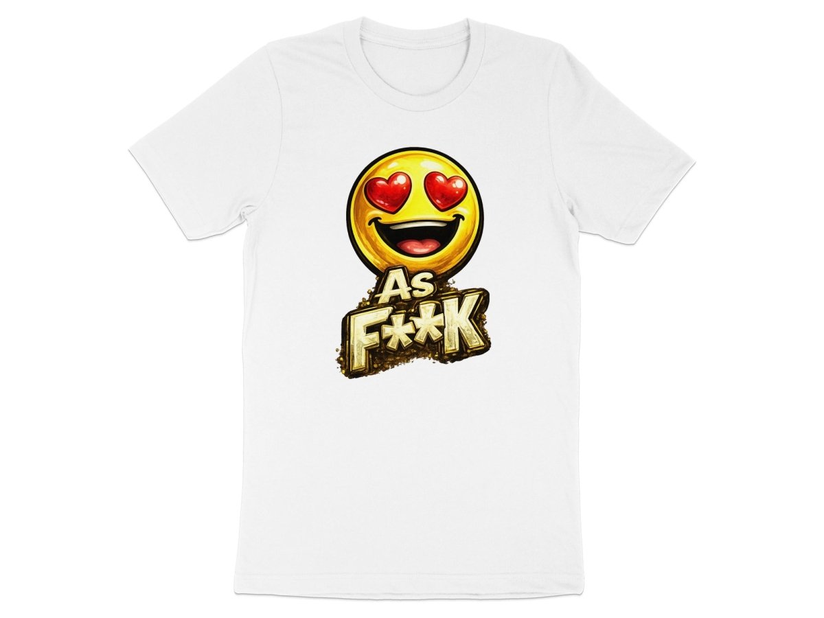 Heart Eyes As F**K Emoji T-Shirt | Love Emoji Graphic Tee - Anything AF