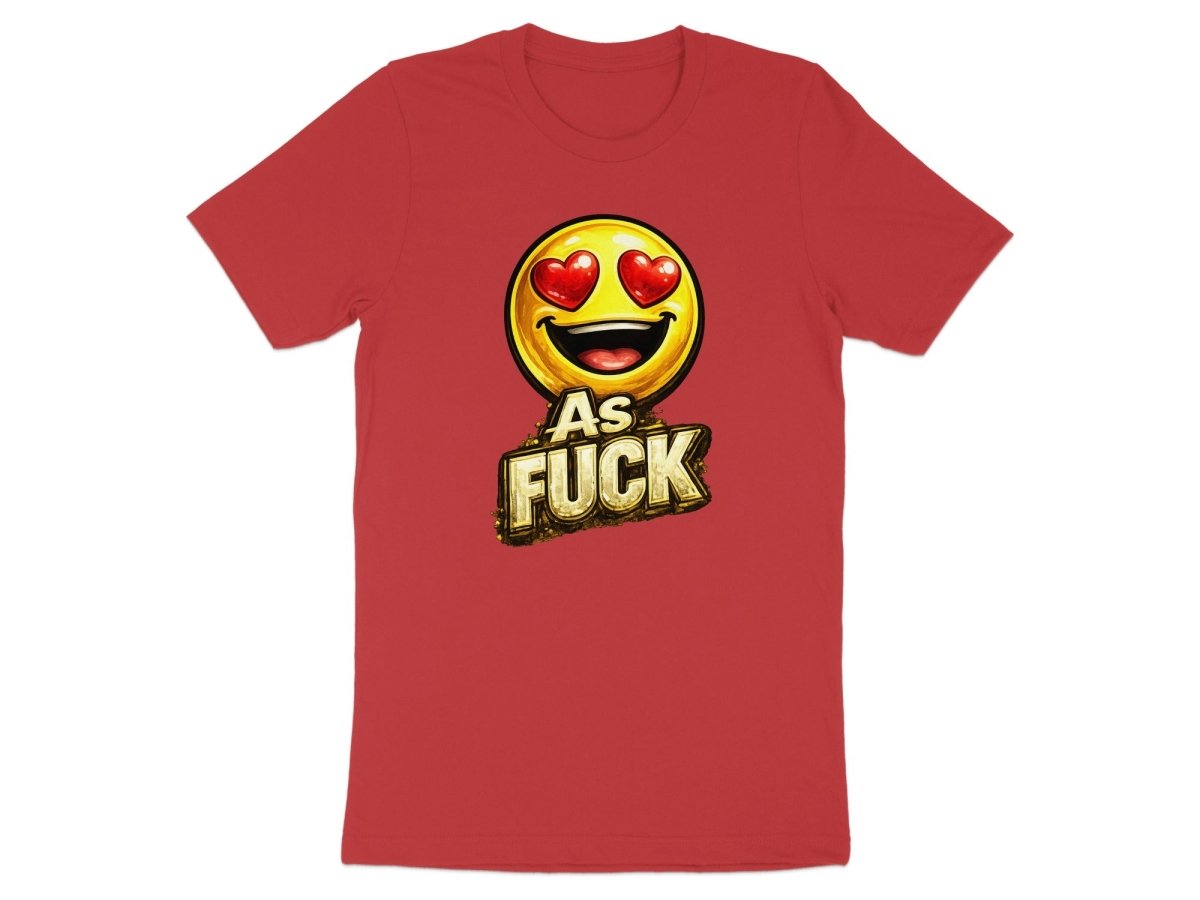 Heart Eyes As Fuck Emoji T-Shirt | Love Emoji NSFW Graphic Tee - Anything AF