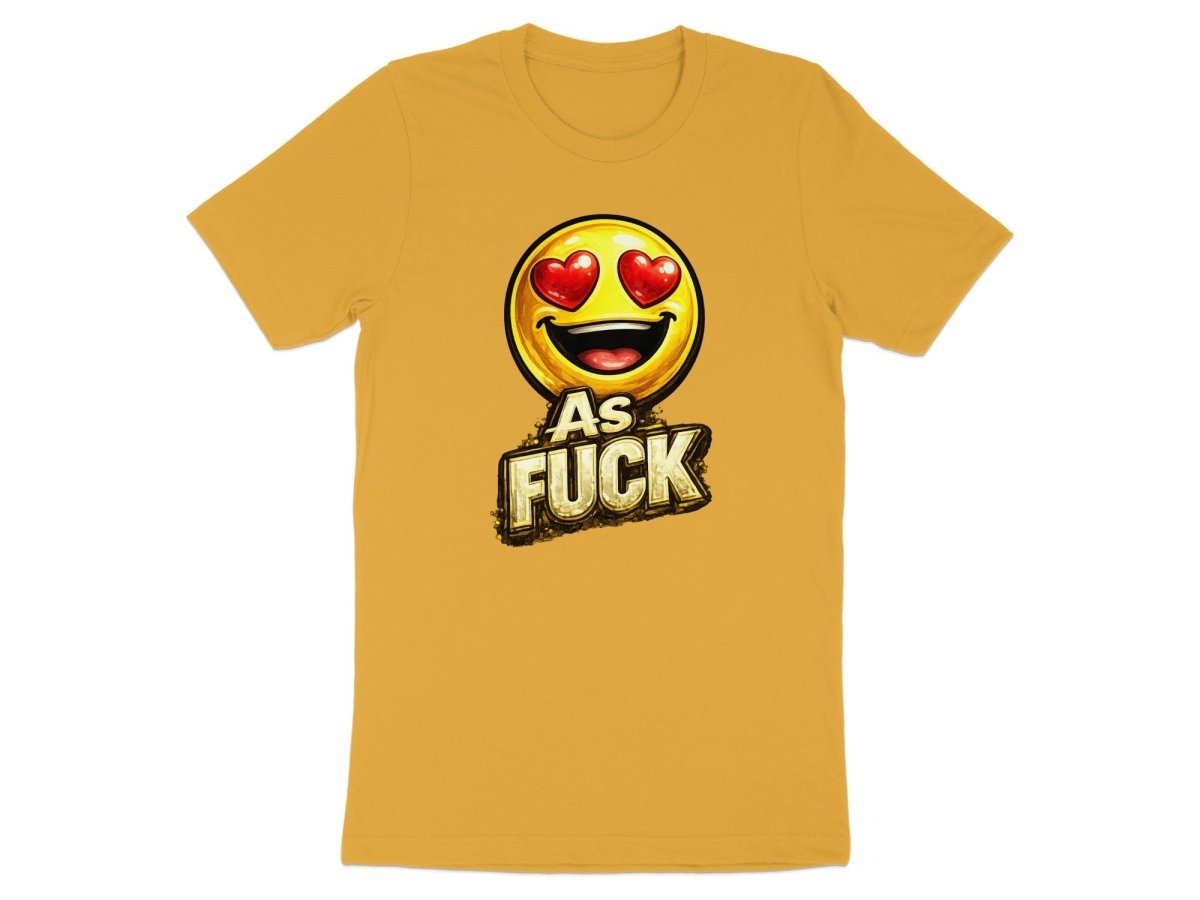 Heart Eyes As Fuck Emoji T-Shirt | Love Emoji NSFW Graphic Tee - Anything AF