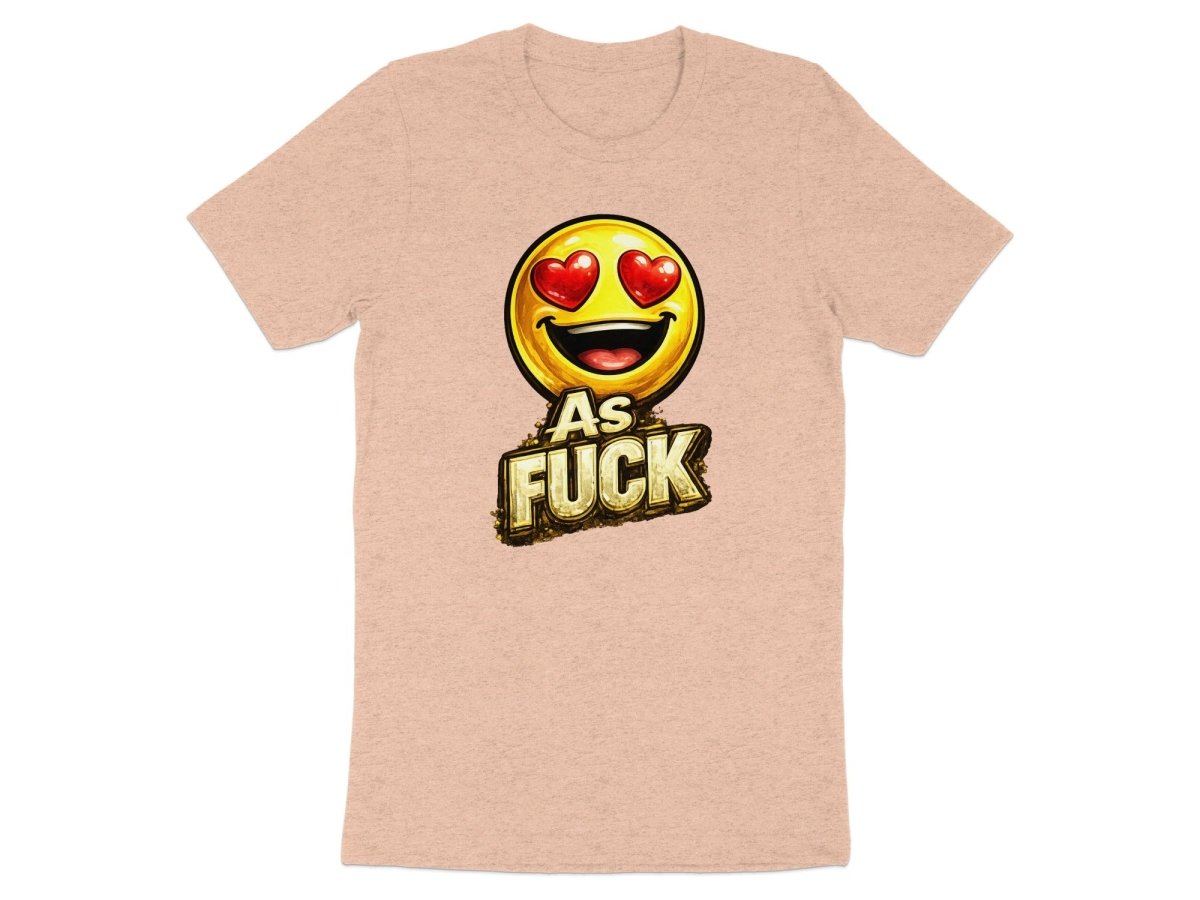 Heart Eyes As Fuck Emoji T-Shirt | Love Emoji NSFW Graphic Tee - Anything AF