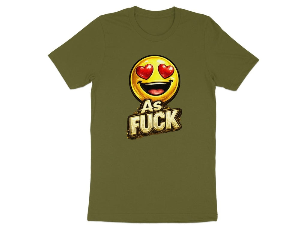 Heart Eyes As Fuck Emoji T-Shirt | Love Emoji NSFW Graphic Tee - Anything AF