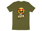 Heart Eyes As Fuck Emoji T-Shirt | Love Emoji NSFW Graphic Tee - Anything AF