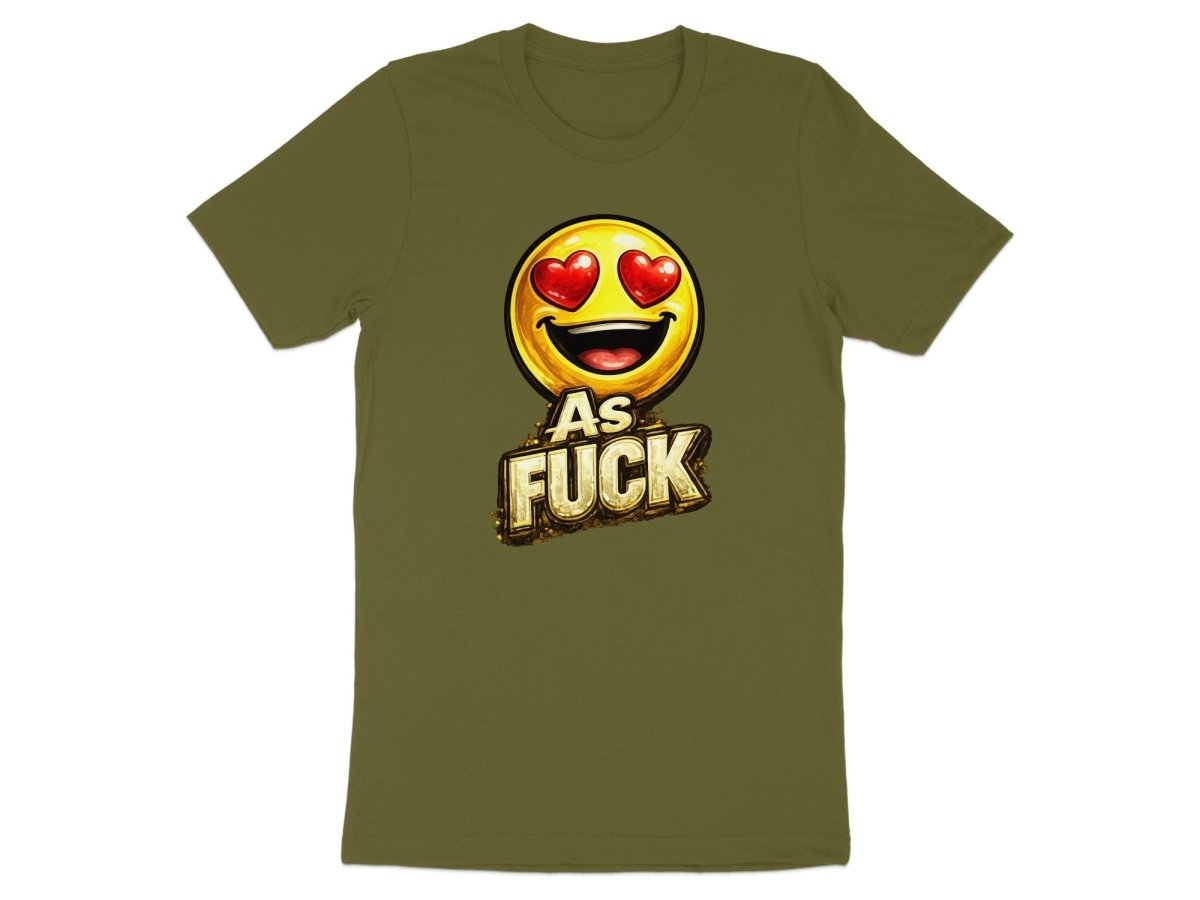 Heart Eyes As Fuck Emoji T-Shirt | Love Emoji NSFW Graphic Tee - Anything AF